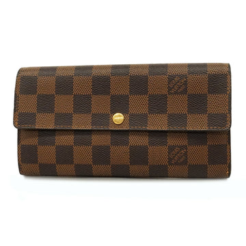 LOUIS VUITTONAuth  Damier Portefeuil Sala N61734 Long Wallet