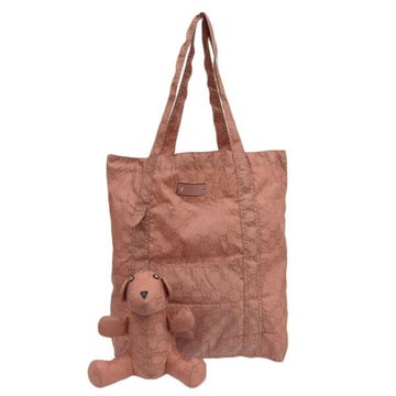 GUCCI GG Nylon Teddy Bear Folding Bag Eco 223669 Pink Ladies