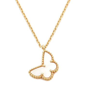 Van Cleef & Arpels Sweet Alhambra Papillon Pendant Necklace K18YG/Mother of Pearl