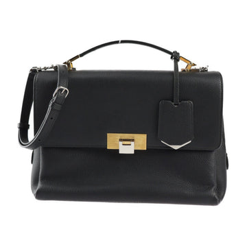 BALENCIAGA Ludis Cultable Handbag 429921 Leather Black Silver Hardware Gold 2WAY Shoulder Bag