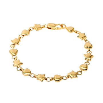 TIFFANY Puff Star K18YG Yellow Gold Bracelet