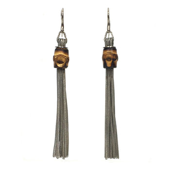 GUCCI Bamboo Earrings Silver 925 Ladies