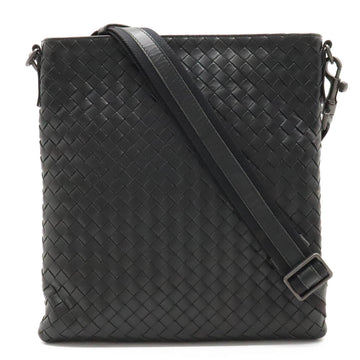 BOTTEGA VENETA Intrecciato Shoulder Bag Black 161623