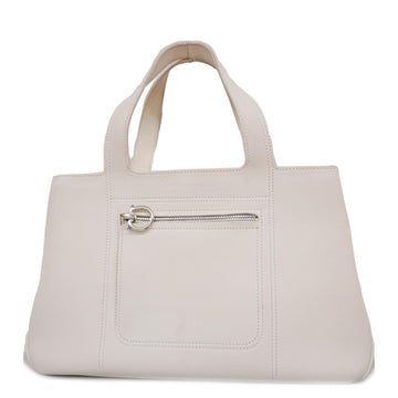 SALVATORE FERRAGAMO handbag leather white ladies