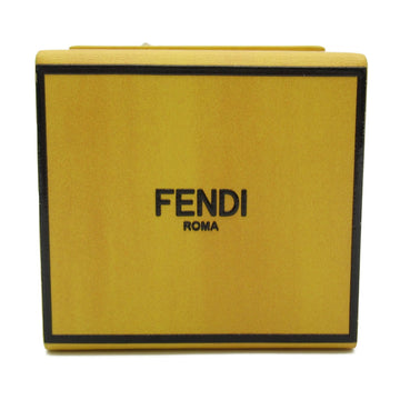 FENDI box key charm Yellow Calfskin [cowhide] 7AR894