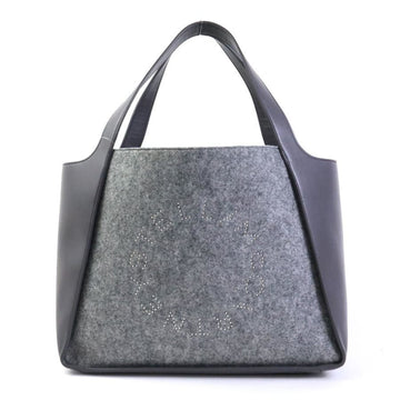 STELLA MCCARTNEY Shoulder Bag Felt/Synthetic Leather Gray Ladies