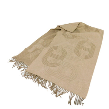 HERMES Muffler 24th Circuit Beige Fiselle Stole 22AW Chaine d'Ancle Cashmere Men's