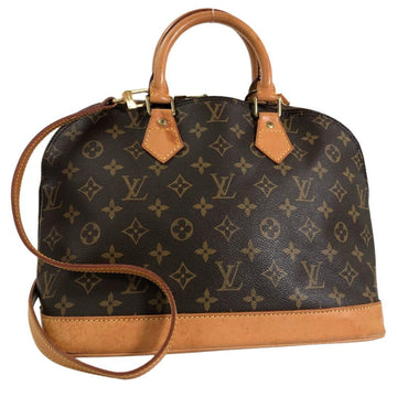 LOUIS VUITTON Shoulder Bag with Alma PM ST VI0994 M53151 Monogram Canvas Brown Women's