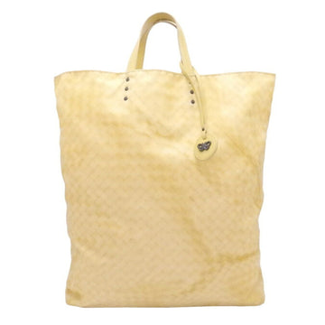 BOTTEGA VENETA BOTTEGAVENETA Handbag Tote Bag Intreccio Nylon/Leather Yellow Women's