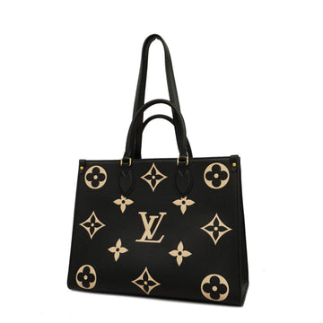 LOUIS VUITTON Handbag Monogram Empreinte On the Go MM M45495 Black Beige Ladies