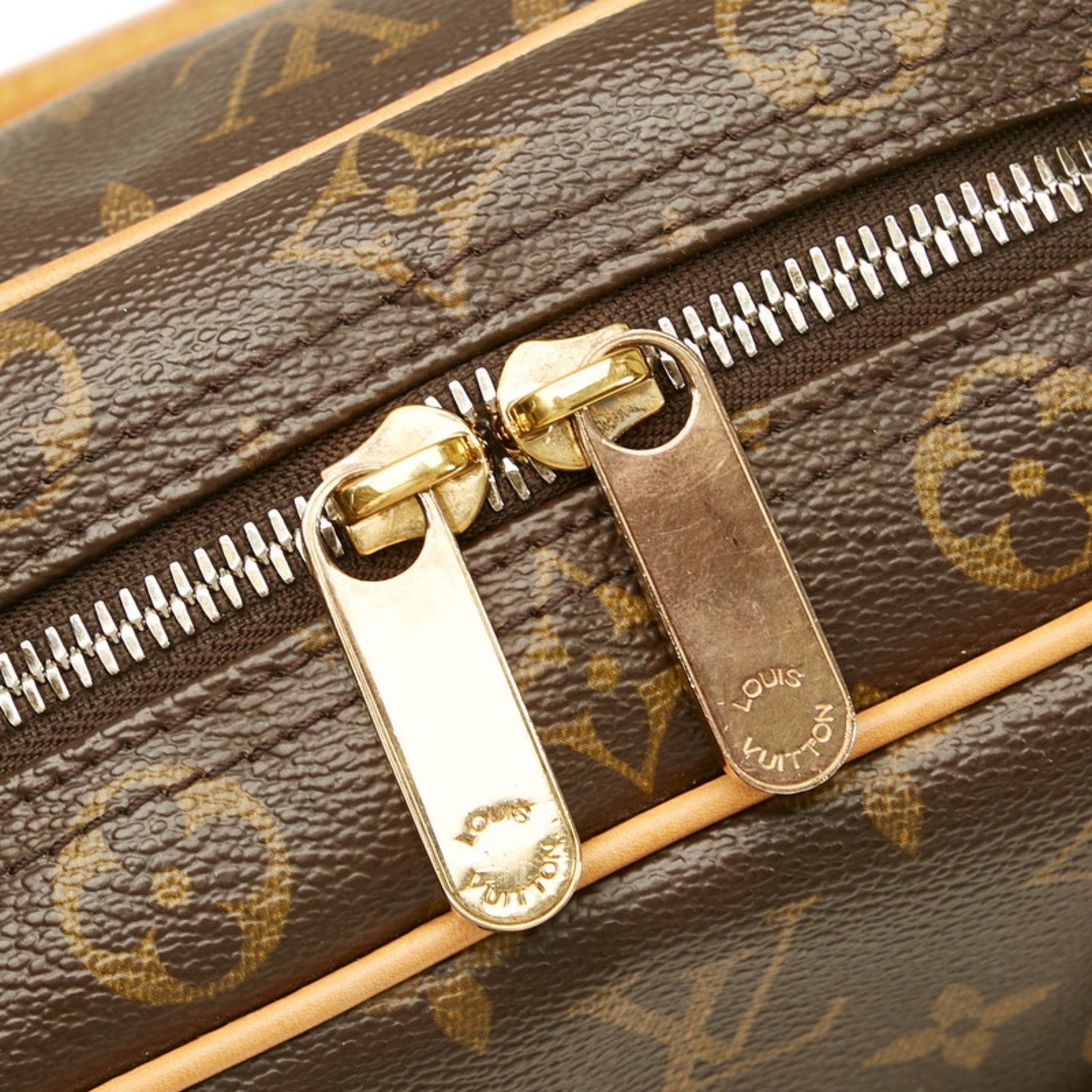 Louis Vuitton Monogram Manhattan PM Handbag M40026 Brown PVC Leather Ladies LOUIS  VUITTON