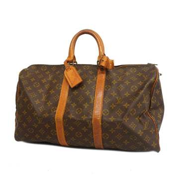 LOUIS VUITTONAuth  Monogram Keepol 45 M41428 Men,Women,Unisex Boston Bag