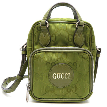 GUCCI GG Nylon Off the Grid Women's Shoulder Bag 625850 Recycled Nylon/Leather Forest Green