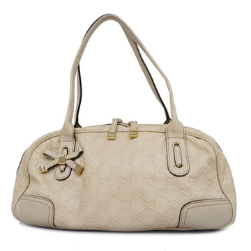 GUCCI Shoulder Bag sima 161720 Leather Beige Gold Hardware Women's