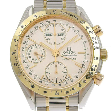 OMEGA Speedmaster watch 3321.30 stainless steel silver self-winding chronograph men's white dial