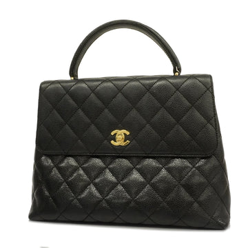 Chanel Matelasse Handbag Women's Caviar Leather Handbag Black