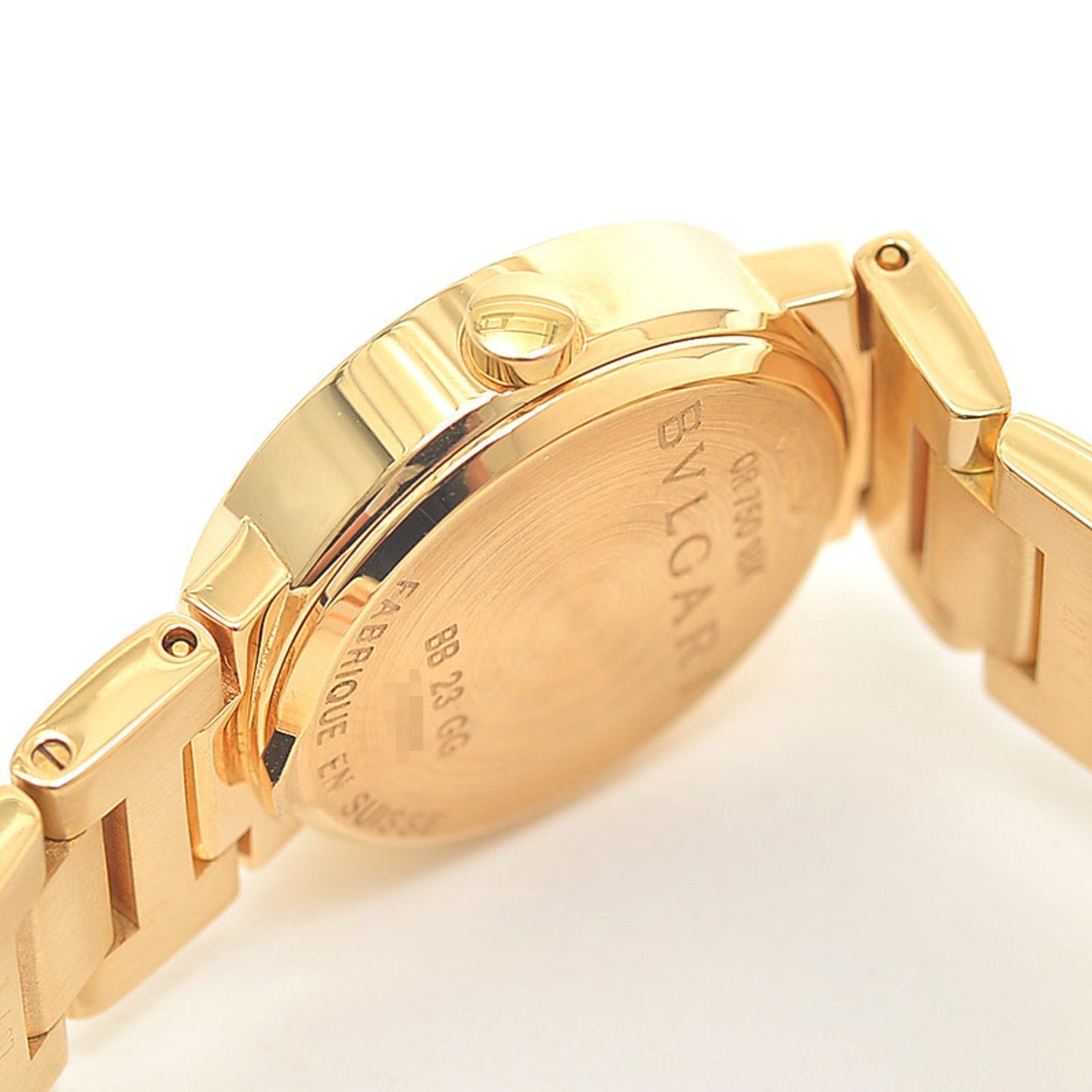 Bvlgari Watch Women's Gold White Dial K18YG Quartz BB23GG