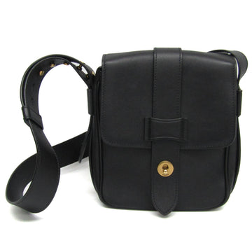 PRADA VITELLO NERO 2VH015 Men,Women Leather Shoulder Bag Black