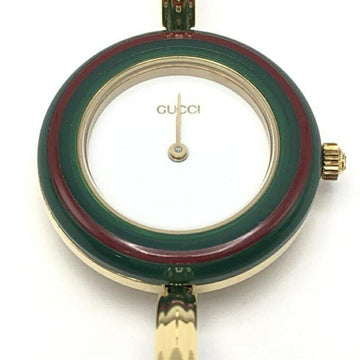 GUCCI change bezel watch 11/12.2 gold