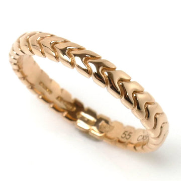 BVLGARI K18PG Pink Gold Spiga Ring Size 14.5 55 3.6g Women's