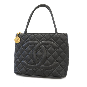 Chanel Reprint Tote Women's Caviar Leather Handbag,Tote Bag Black