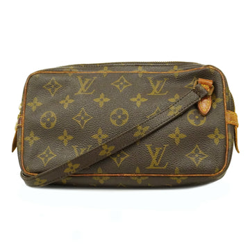 LOUIS VUITTONAuth  Monogram Pochette Marley Bandolier M51828