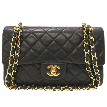 CHANEL Matelasse 23 Lambskin Black Cocomark Gold Chain Shoulder Bag Turnlock