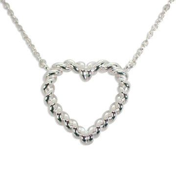 TIFFANY 925 heart twist pendant necklace