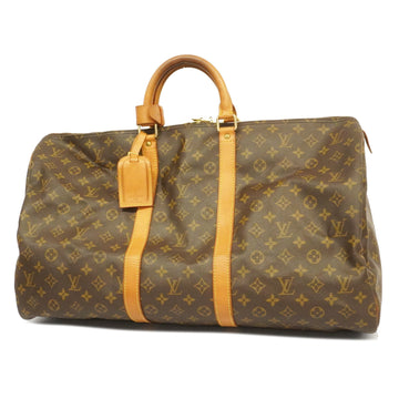 LOUIS VUITTONAuth  Monogram Keepol 55 M41424 Men,Women,Unisex Boston Bag