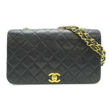 CHANEL matelasse 23 ladies shoulder bag A03568 lambskin black