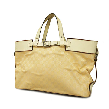 GUCCIAuth  GG Canvas Tote Bag 106251 Women's GG Canvas Tote Bag Beige,White