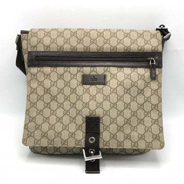 GUCCI GG Supreme Shoulder Bag Beige