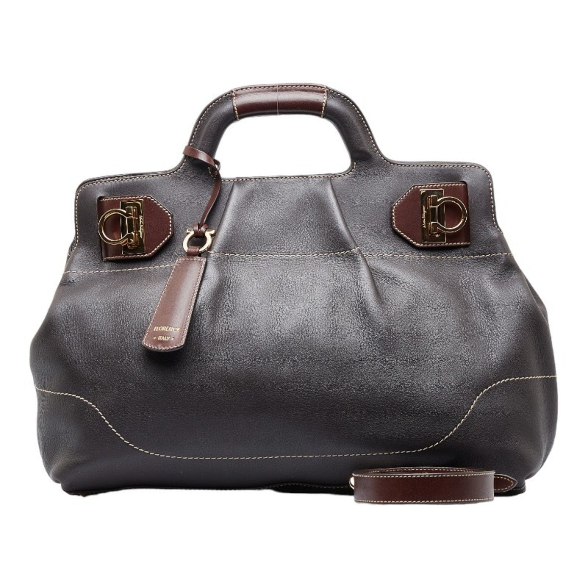 Ferragamo brown outlet bag