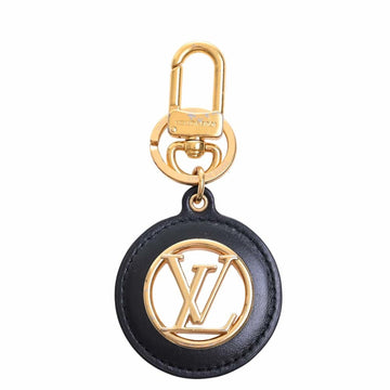 LOUIS VUITTON Portocre LV Pont Neuf Key Ring Charm M80238 Black/Pink Ladies