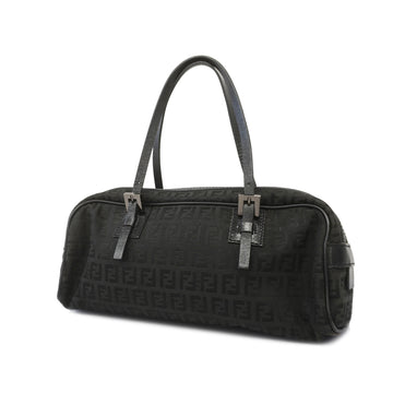 FENDIAuth  Zucchino Women's Canvas Handbag Black
