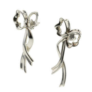TIFFANY Earrings Long Ribbon Silver 925 Ladies &Co.