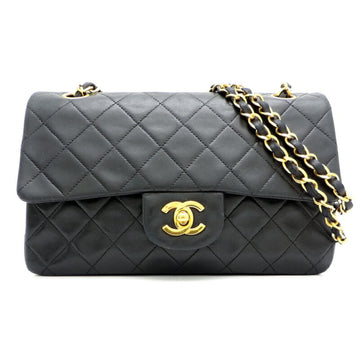 CHANEL Matelasse 23 W Flap Chain Shoulder Women's Bag Lambskin Black