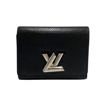 LOUIS VUITTON Portefeuille Twist Compact Epi Leather Bifold Wallet Black