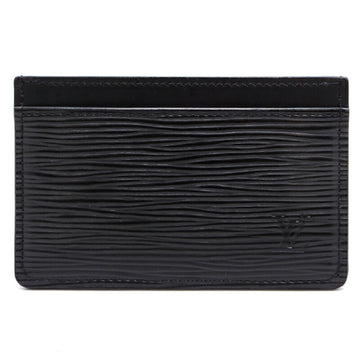 LOUIS VUITTON Porto Cult Sermple Women's/Men's Card Case M63512 Epi Noir [Black]