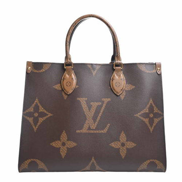 LOUIS VUITTON Monogram Giant Reverse On The Go MM Tote Bag M45321 Brown PVC