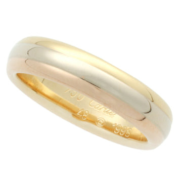 CARTIER three color gold ring K18YG K18PG K18WG # 48 about 7.5