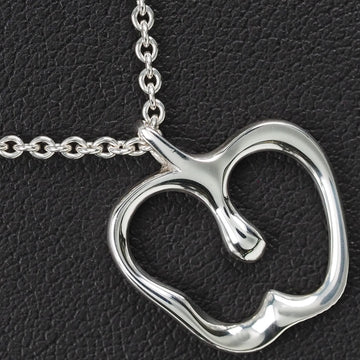 TIFFANY Open Apple Elsa Peretti Defective Pull Ring Silver 925 Women's Necklace