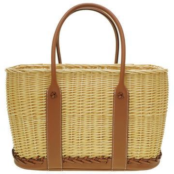 HERMES Swift/Ocea Willow Natural/Gold U Engraved Tote Bag  Garden Picnic Patty