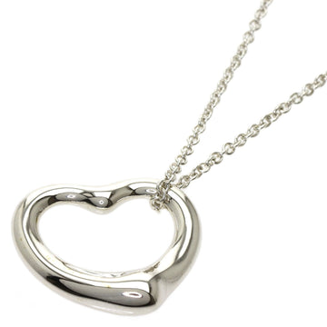TIFFANY Open Heart Medium Necklace Silver Ladies &Co.