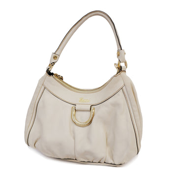 GUCCIAuth  Handbag 190525 Women's Leather Ivory