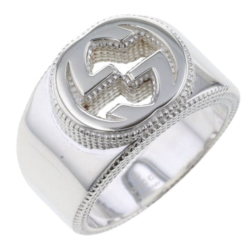 GUCCI Ring Interlocking G Silver 925 Upper No. 22 Lower 23 Men's