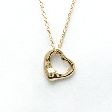 TIFFANY Open Heart Pink Gold [18K] No Stone Women's Fashion Pendant Necklace