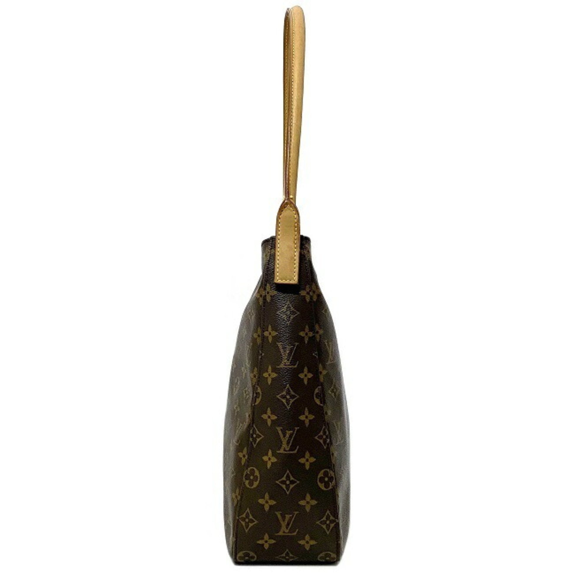 Louis Vuitton Shoulder Bag Looping Brown Monogram M51145 MI0020 LOUIS VUITTON  LV Tote Rectangle One Handle
