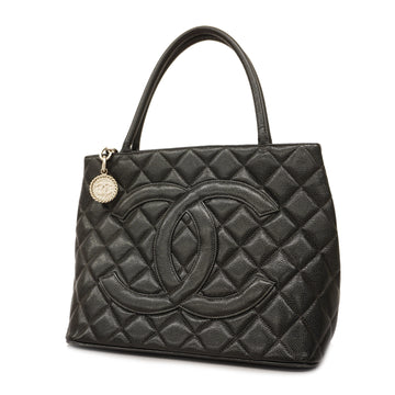 CHANELAuth  Reissue Tote Women's Caviar Leather Bag Black