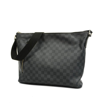 LOUIS VUITTON Shoulder Bag Damier Graphite Mick MM N41106 Black Men's